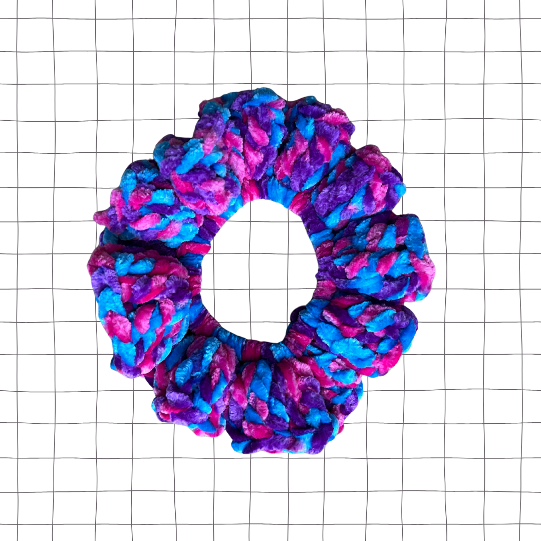 Bi-Pride Velvet Scrunchie