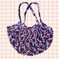 Red, White & Blue Mesh Market Bag