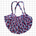 Red, White & Blue Mesh Market Bag