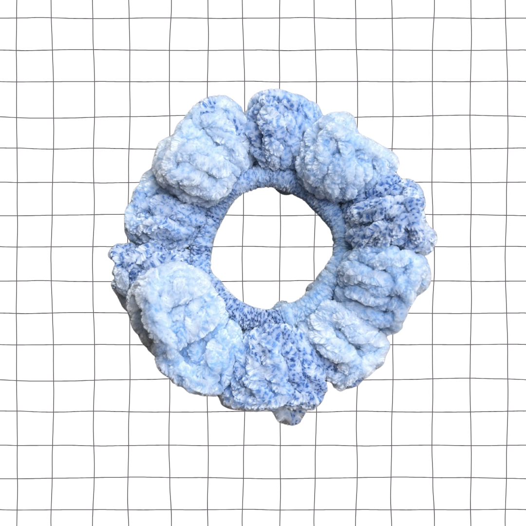 Patterned Velvet Scrunchie