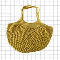 Banana Cream Mesh Market Bag