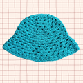 Turquoise Granny Stitch Bucket Hat