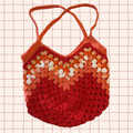 Red Granny Stitch Bag