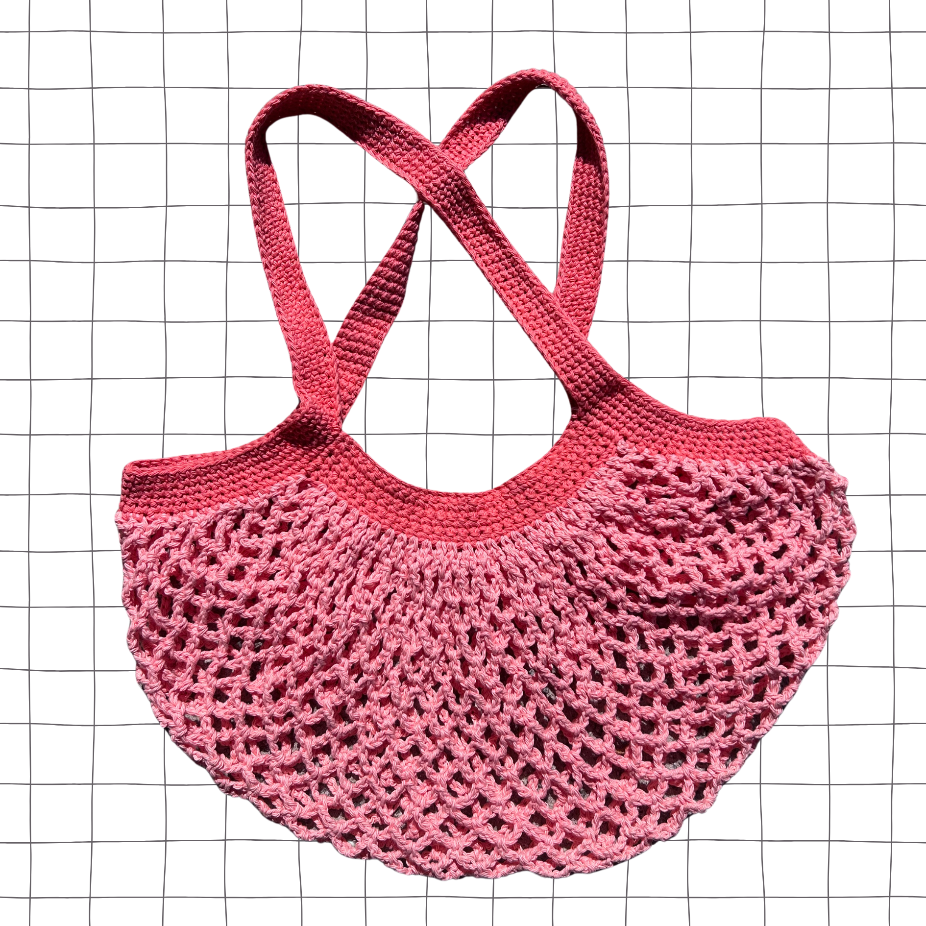 Coral Mesh Market Bag