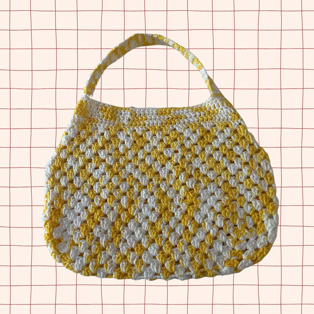 Lemon Swirl Ombre Granny Stitch Bag
