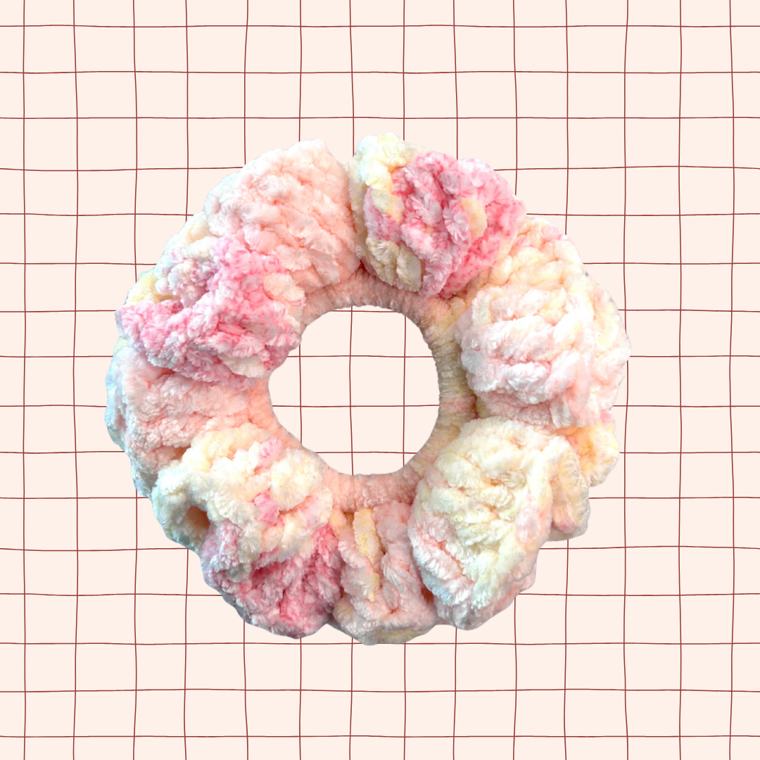 Patterned Velvet Scrunchie