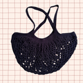 Black Mesh Market Bag