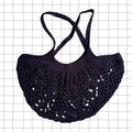 Black Mesh Market Bag